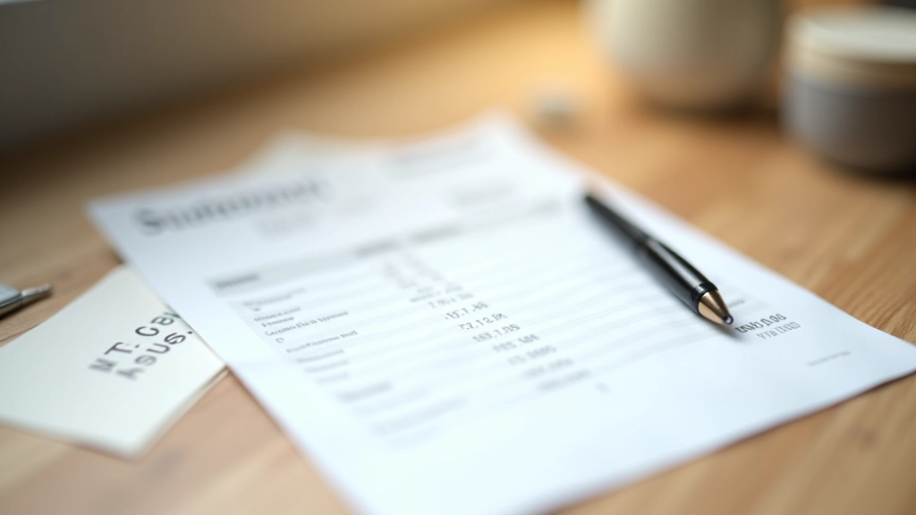 Relevé bancaire imprimé avec annotations et statistiques personnelles