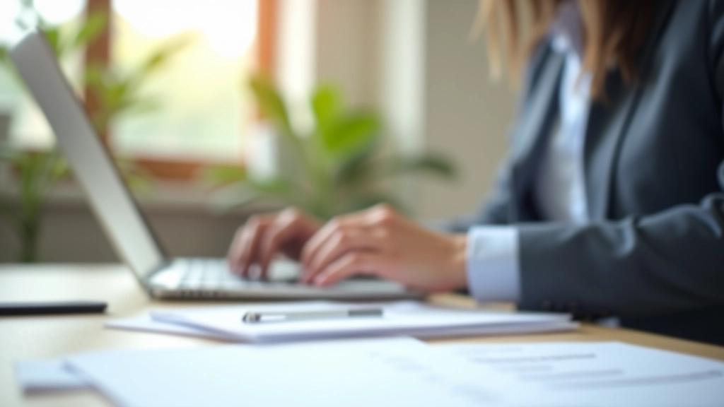 Personne travaillant sur un ordinateur portable